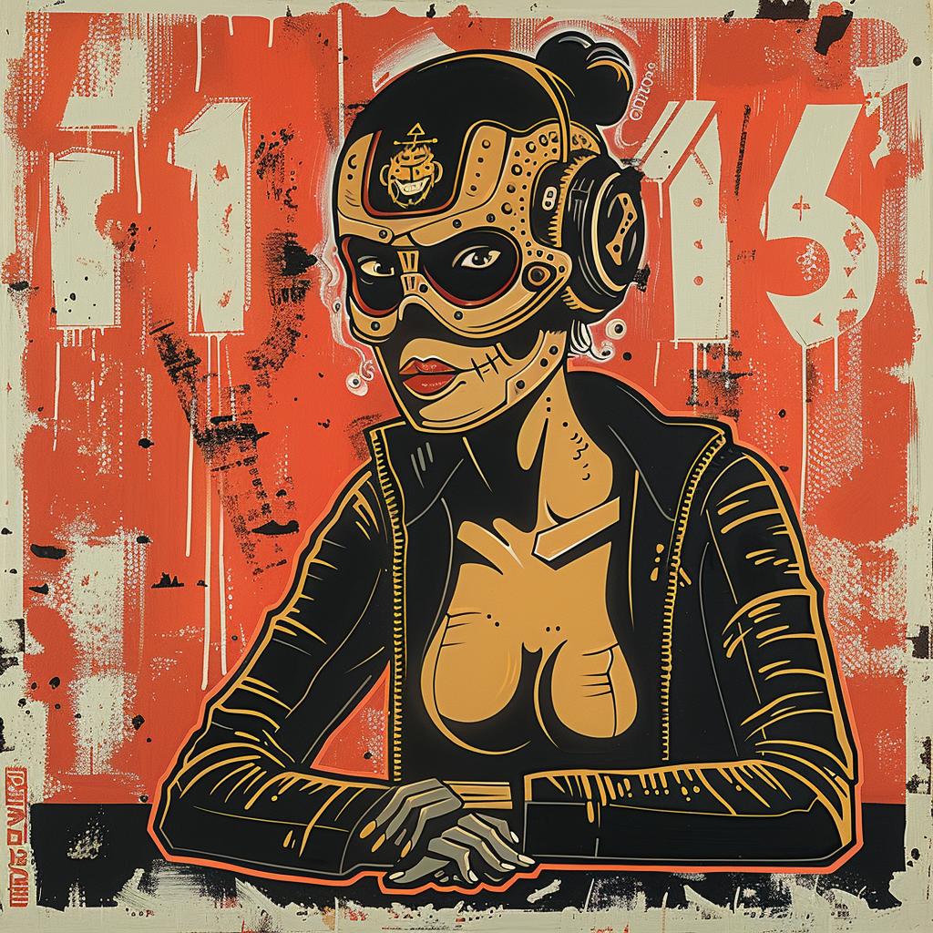 poster  woman  mask  headphones  urban  aggressive  design  youth  illustration  fashion 949300