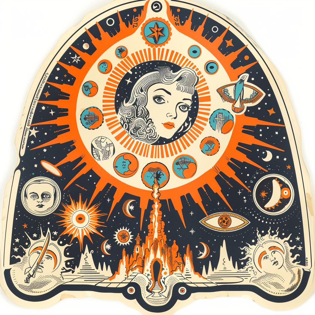joyful  sun  moon  sticker  art  positive  bright  fantastic  ecstatic  colorful 935633