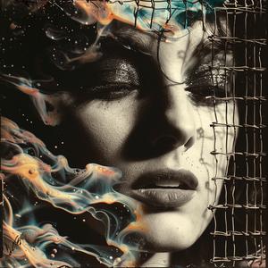 woman  smoke  face  chromolithography  art  illustration  expression  mood  surreal  visual 1059109