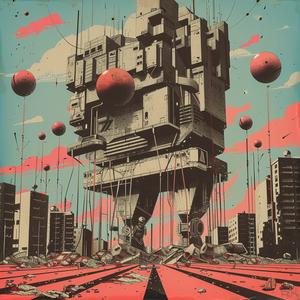 poster  robot  city  futuristic  surreal  hyper-realistic  screenprinting  Mitsumasa  Anno  Stalenhag 1079795