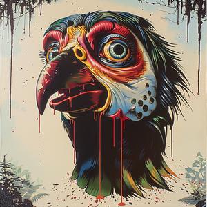 bird  blood  face  painting  chromolithography  artwork  abstract  nature  animals  emotion 1057655