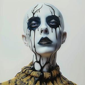 woman  black  white  makeup  paint  art  expression  creative  bold  abstract 1072736