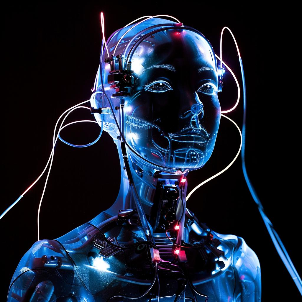 robot  wires  glowing  photo  lifestyle  surreal  conceptual  art  Nadar  Juliana 1026996