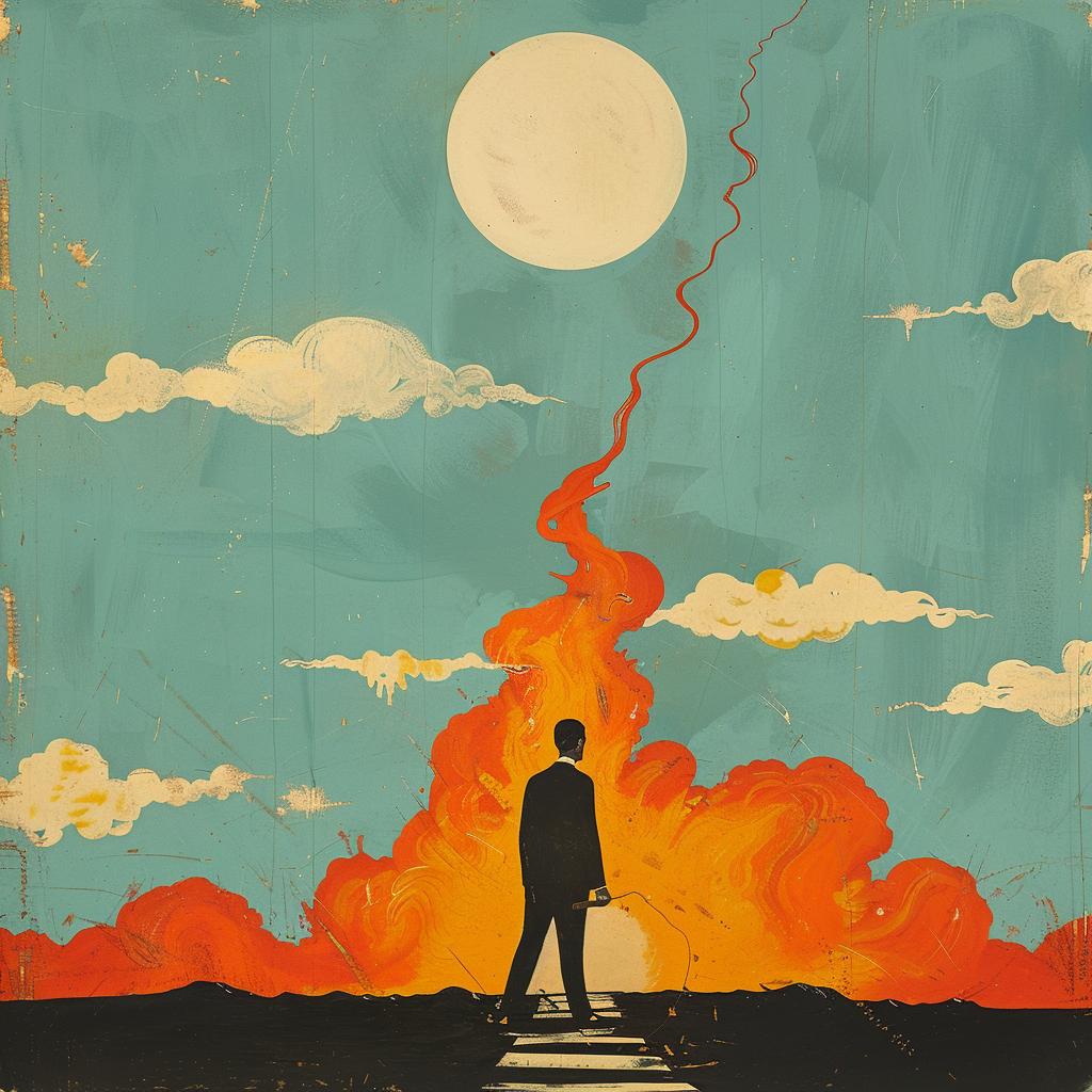 surreal  man  path  fire  moon  album  creative  Joan  Cornella  midnight 1017654