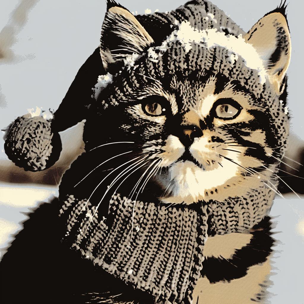 cat  hat  scarf  adorable  cute  fashion  white  background  pet  playful 942334
