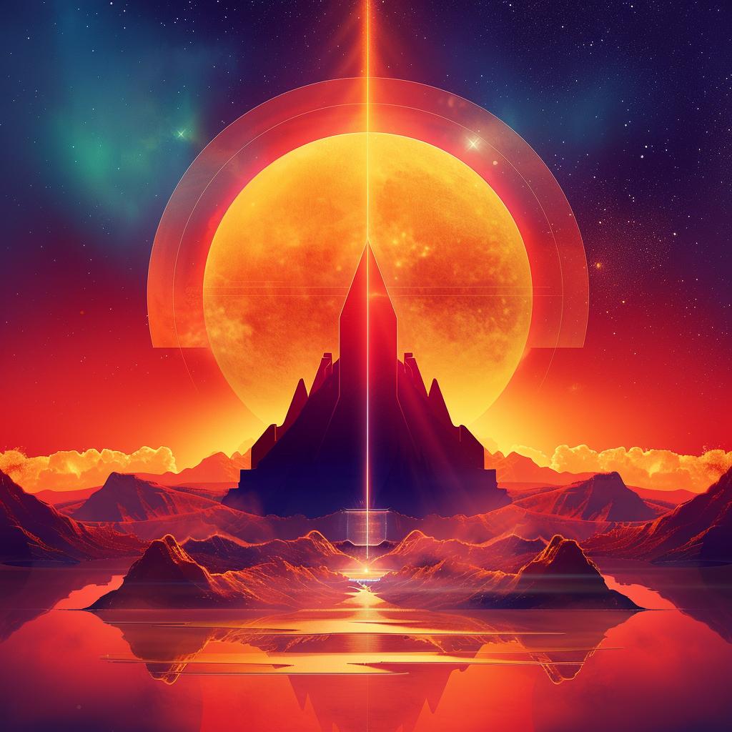 album  art  flowerpunk  teal  orange  sunrise  galaxy  pulsar  wave  quantum 941887