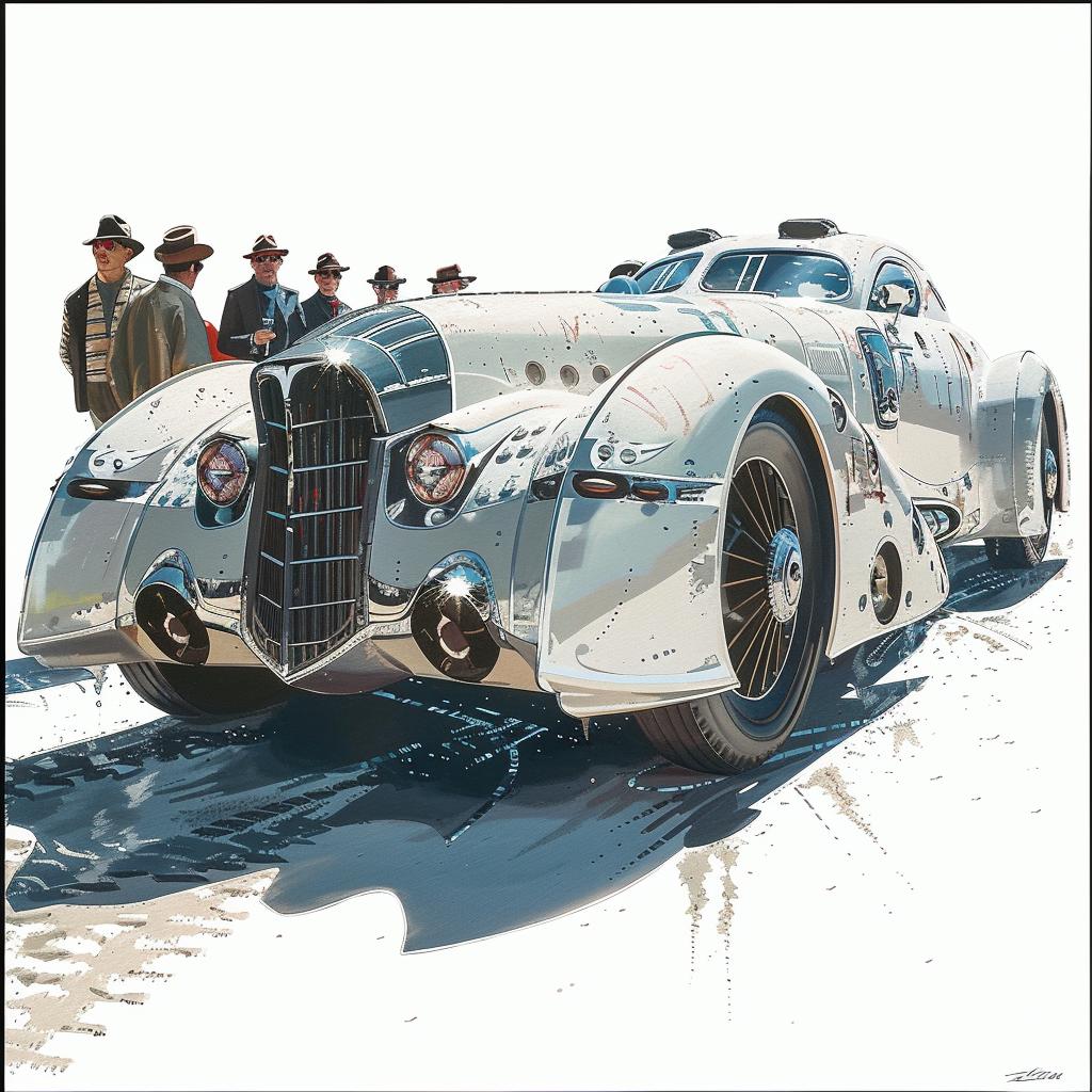 car  vintage  men  snowy  road  painting  cybermysticsteampunk  travel  art  style 927552