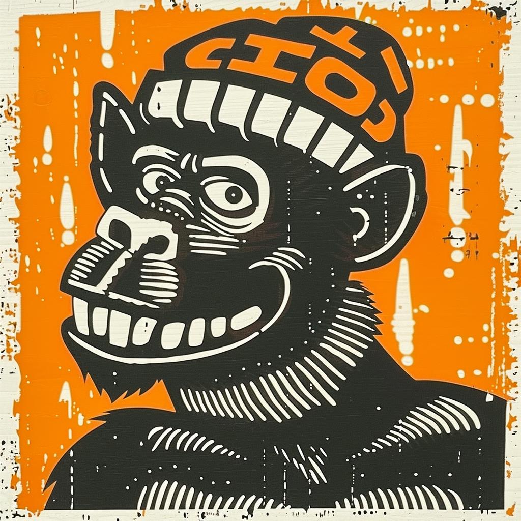 monkey  hat  smile  streetwise  aggressive  minimal  character  urban  cartoon  animal 959382