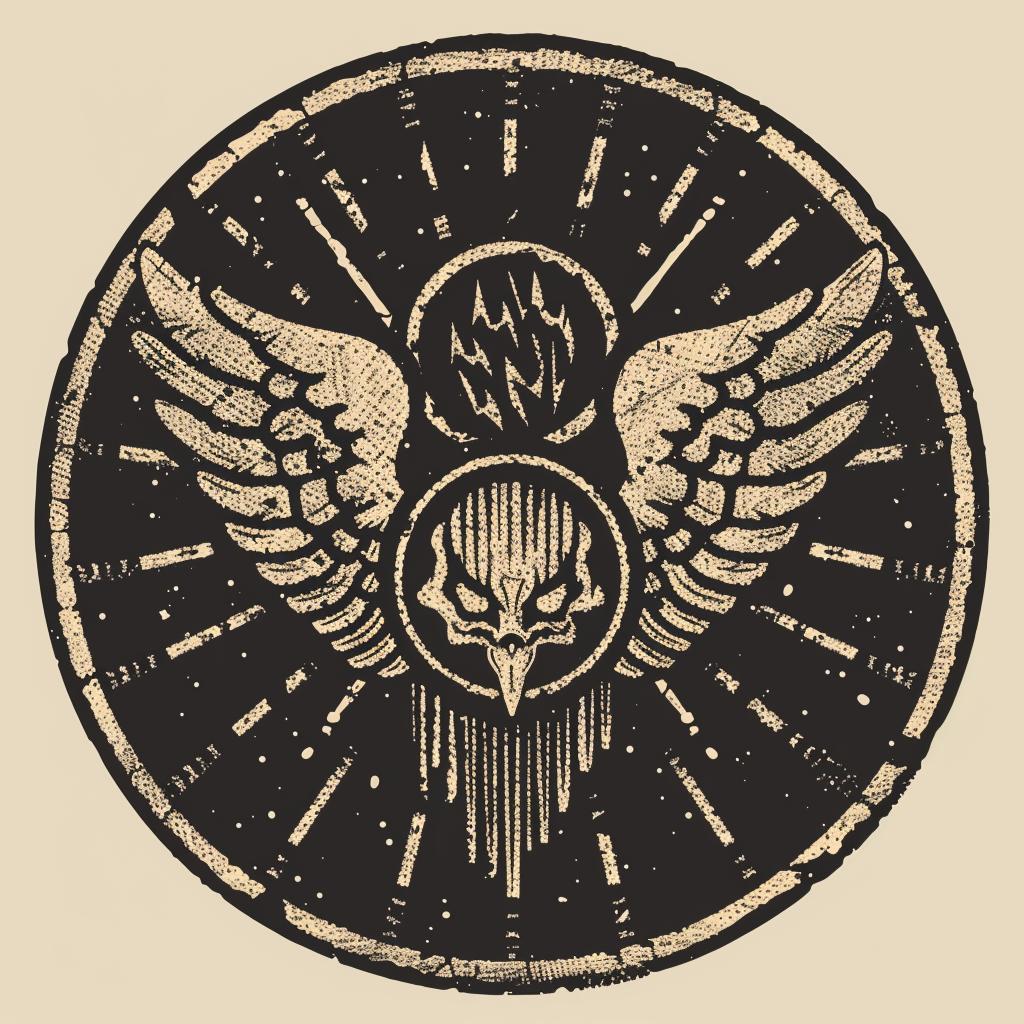 badge  symmetrical  provocative  design  eagle  band  Todd  McFarlane  naturalistic  occult 934562