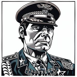 general  uniform  military  poster  patriotic  illustration  symbol  vintage  heroic  white 1070975