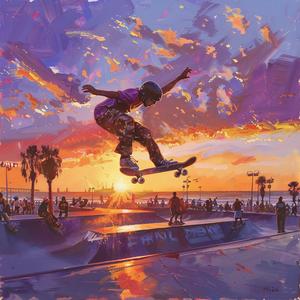 متزلج على الألواح، حركة، غروب الشمس، طاقة حضرية، أسلوب حر، رسم، نمط حياة ديناميكي 1079889