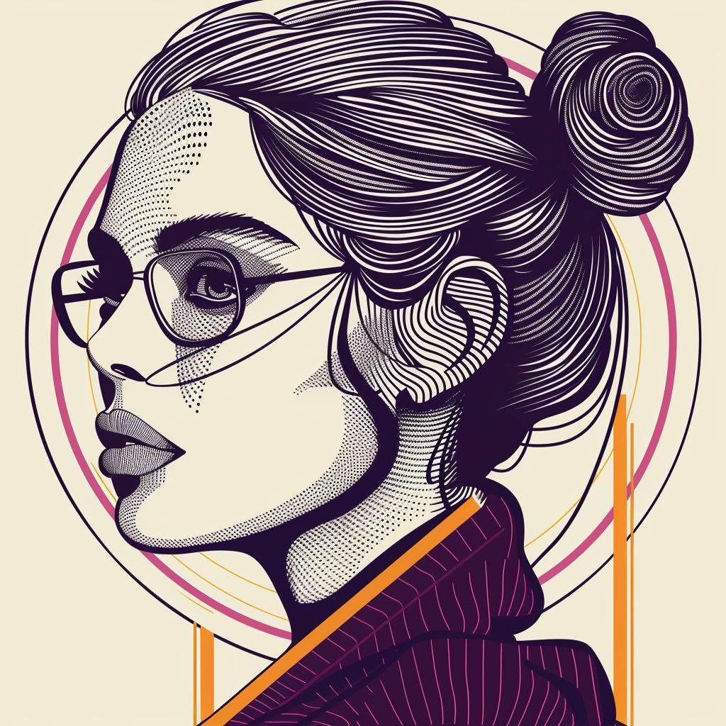 Pop Art  brunette  female  hair  ponytail  portrait  colorful  graphic  modern  illustration 936926