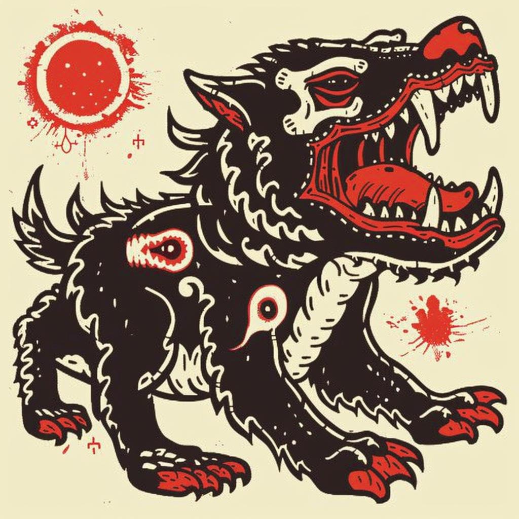 wolf  blood  creature  mythical  illustration  terrifying  artwork  animal  design  graphic 931149