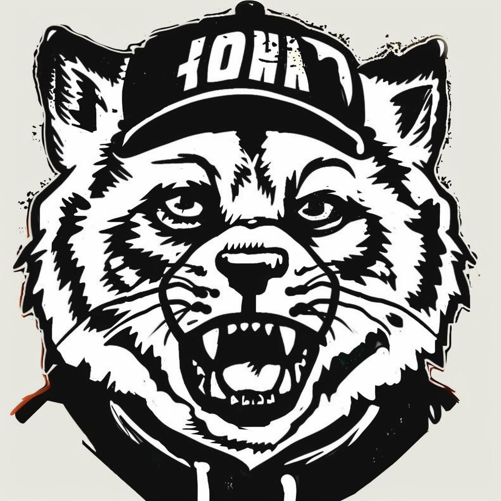 wolf  logo  cap  black  white  stylized  minimalist  character  fashion  design 939970