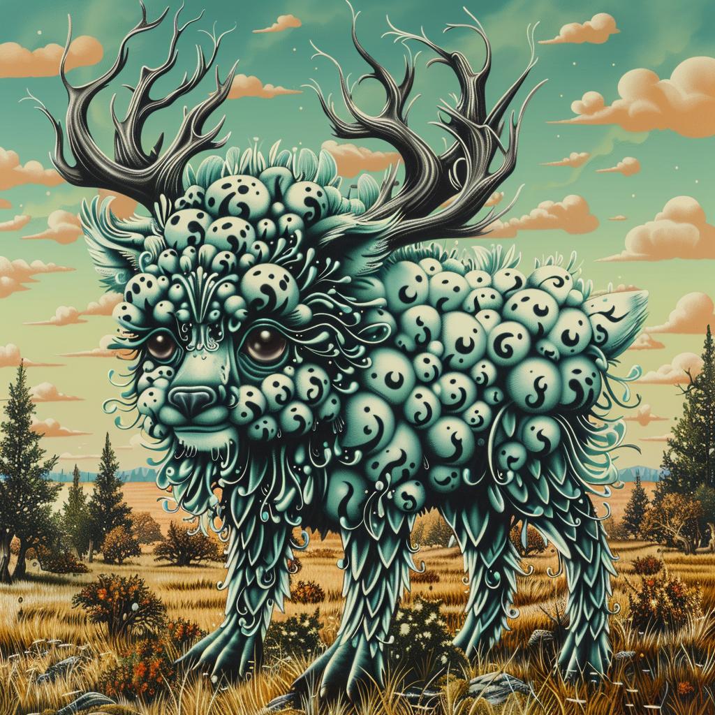 mythical  creature  deer  skulls  fantasy  hybrid  unique  nature  artistic  dark 941381