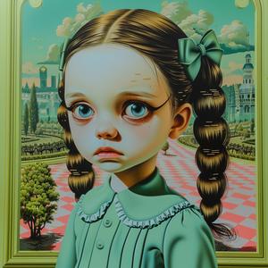 girl  hair  long  innocent  minimal  chromolithography  portrait  whimsical  MarkRyden  childhood 1037600