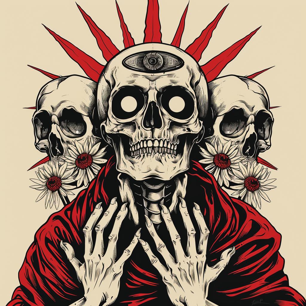 provocative  McFarlane  introspective  naturalistic  spiritual  terror  dark  occult  skull  sun 936142