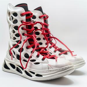 sneakers  pair  white  red  laces  studio  photography  low  top  style 1038103