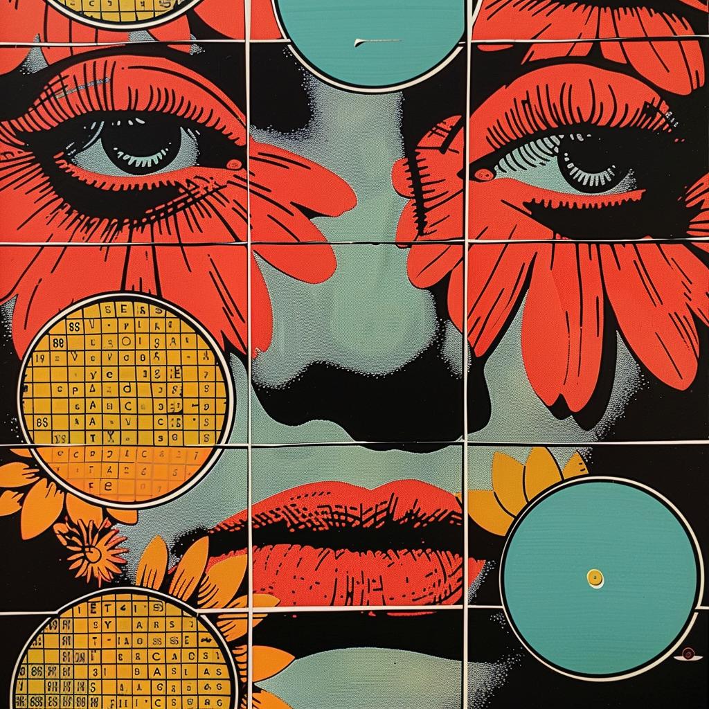 painting  woman  face  flowers  abstract  collage  Rauschenberg  graphic  design  impressionism 968324
