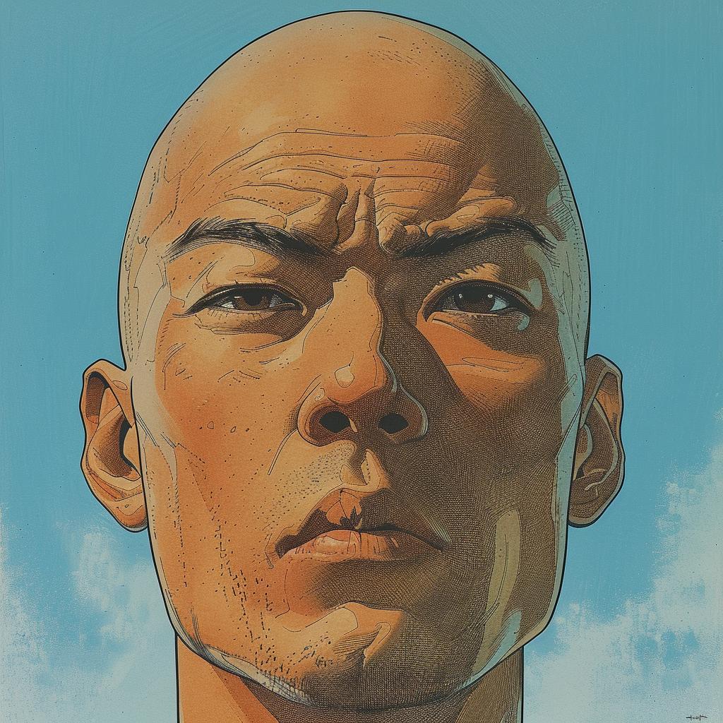 comic  cover  bald  man  blue  sky  illustration  graphic  style  art 923519