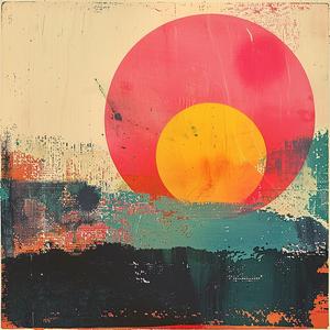 surreal  blockprint  sun  colorful  red  orange  yellow  artistic  expression  atmospheric 1062829