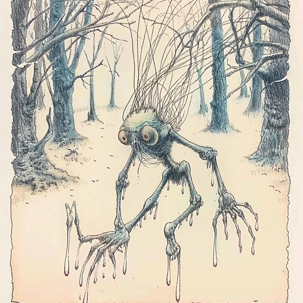 creepy  creature  woods  horror  drawing  monster  spooky  nature  fantasy  eerie 949214