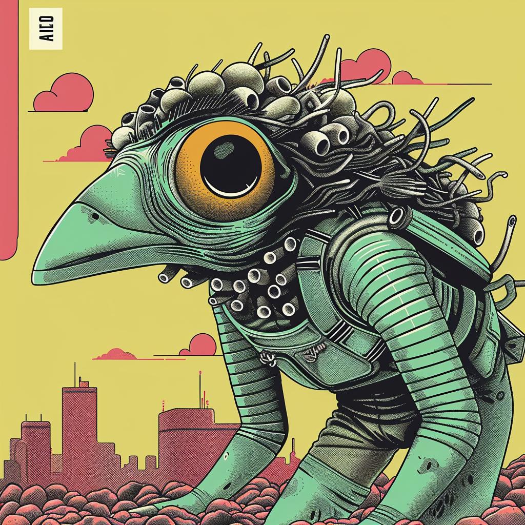 bird  suit  poster  movie  whimsical  art  character  illustration  unique  creative 947051