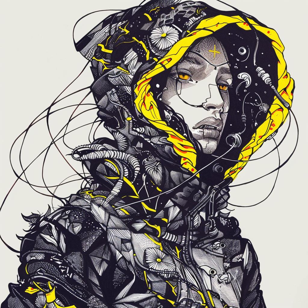 رسم توضيحي لمخلوق أسطوري، قناع غاز، خيال تجريدي، رقمي، إبداعي، فن سريالي 951772
