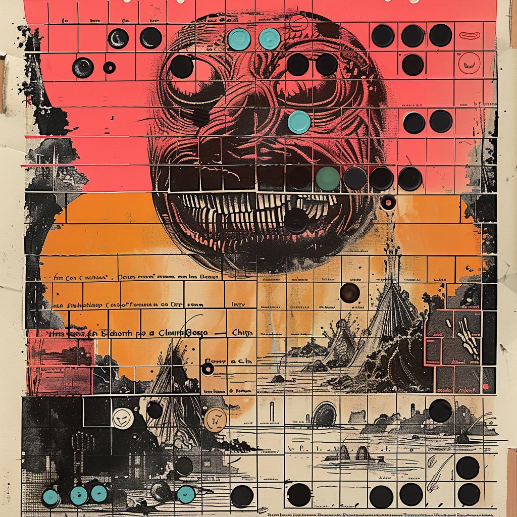 skull  face  poster  surreal  collage  hyper-realistic  ToshioSaeki  dark  fantasy  monster 960234