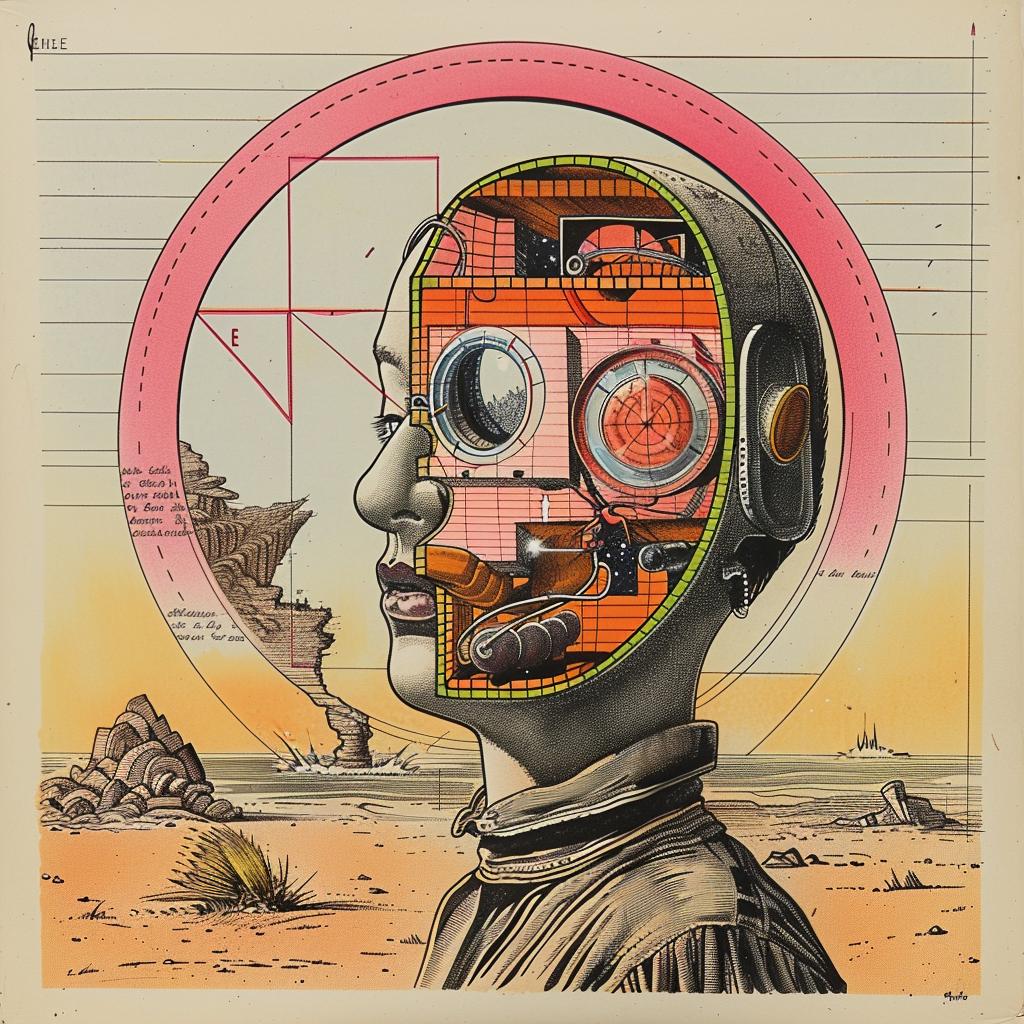 Dada  album  cover  art  robot  drawing  surreal  abstract  female  form 1035462