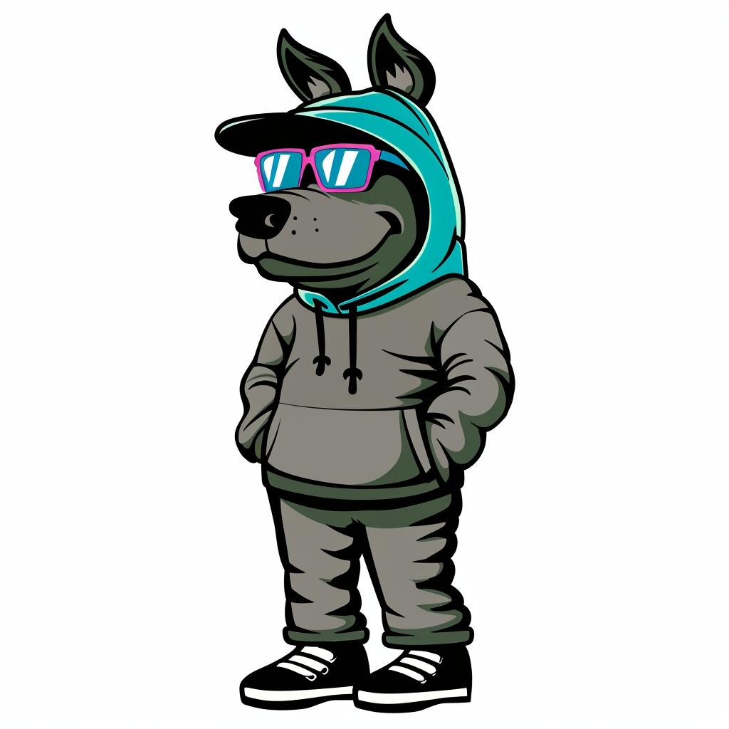 aggressive  streetwise  animal  dog  hoodie  sunglasses  cartoon  minimal  design  culture 958465