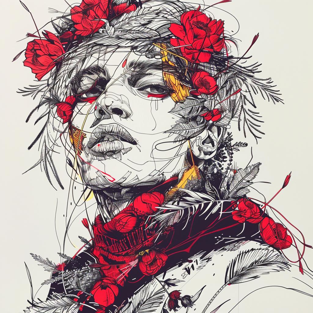 mythical  creature  hybrid  actors  flowers  fantastical  unique  entity  imaginative  artwork 952257