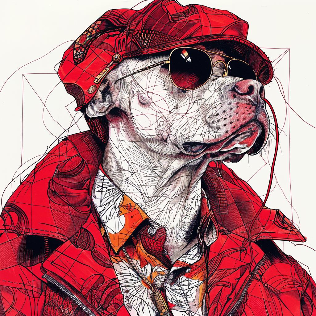 dog  pitbull  cool  sunglasses  jacket  casual  portrait  playful  urban  style 953465