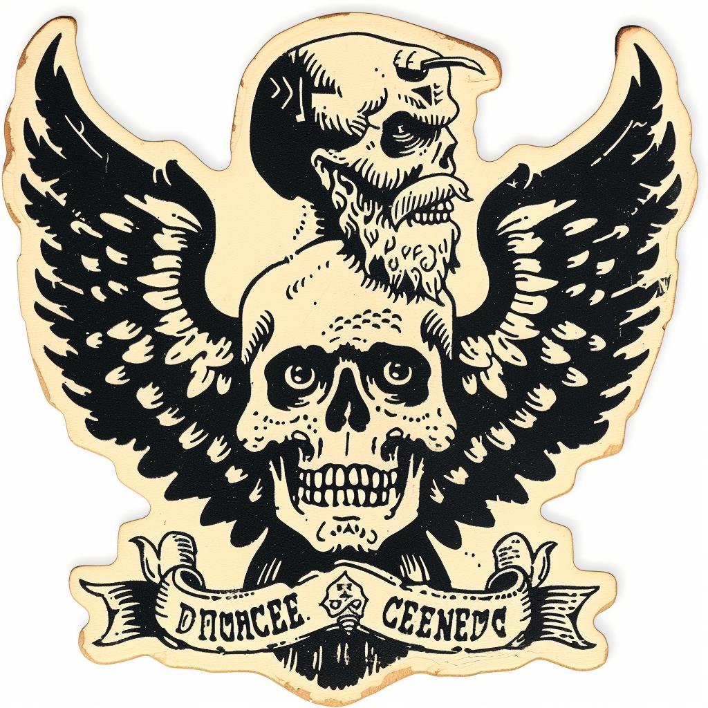 skull  crossbones  military  badge  design  provocative  spiritual  occult  dark  art 933101