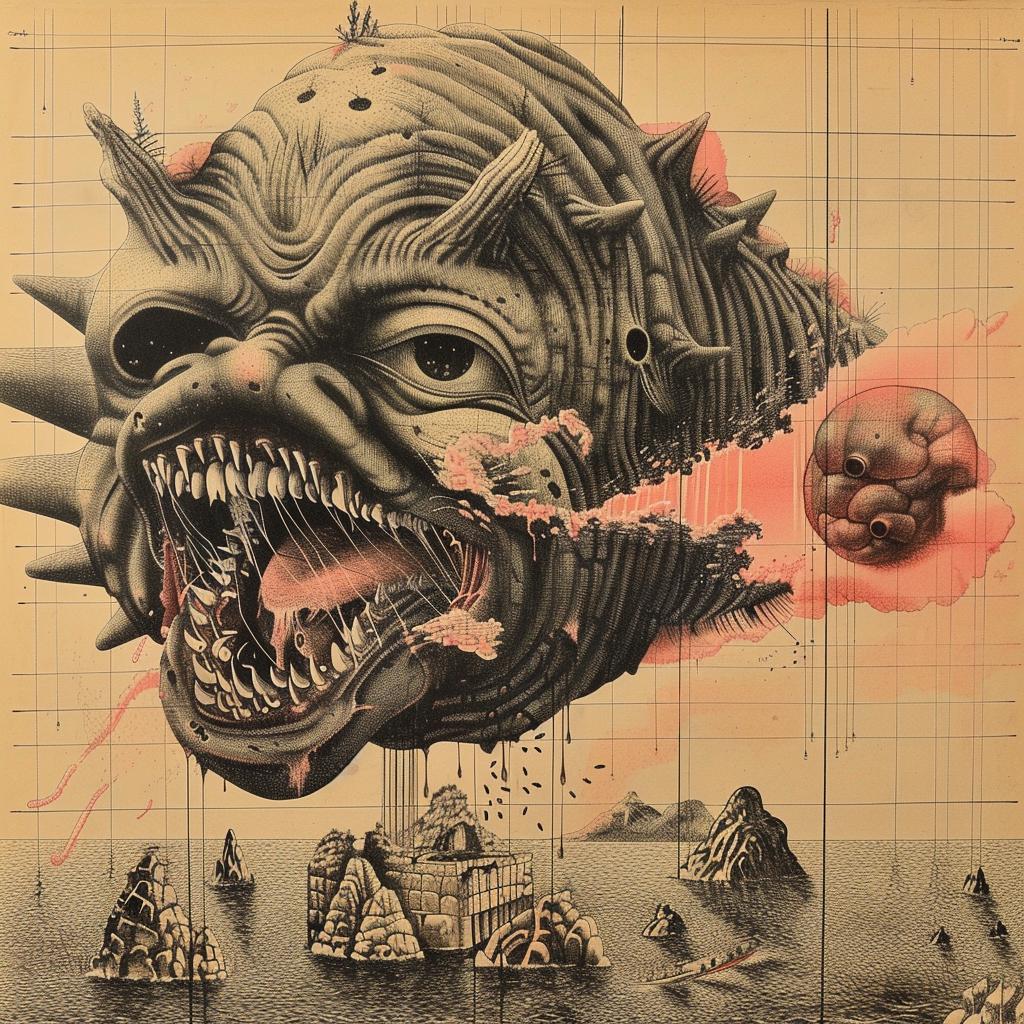 1917  horror  monster  drawing  head  mystical  weird  art  illustration  creature 946721
