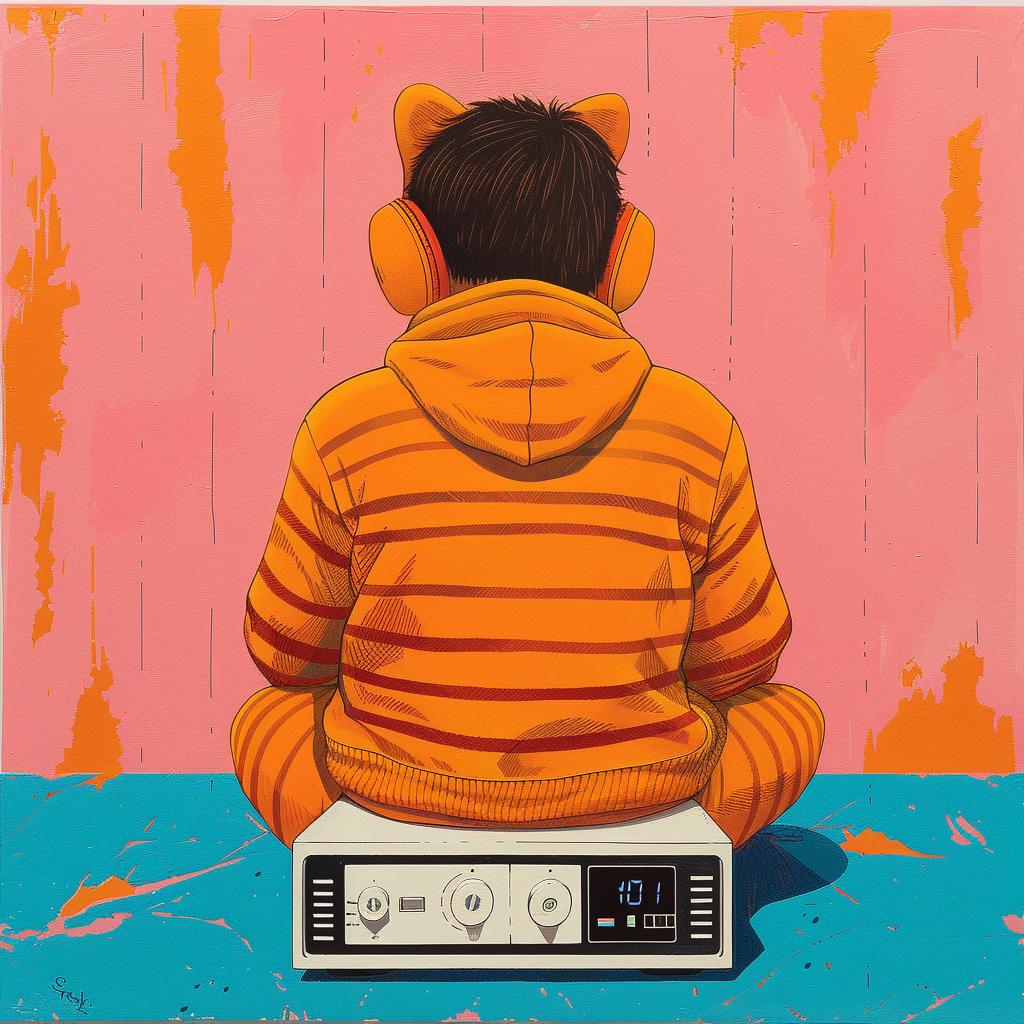headphones  box  painting  Cornella  surrealism  modern  colorful  art  casual  music 966428