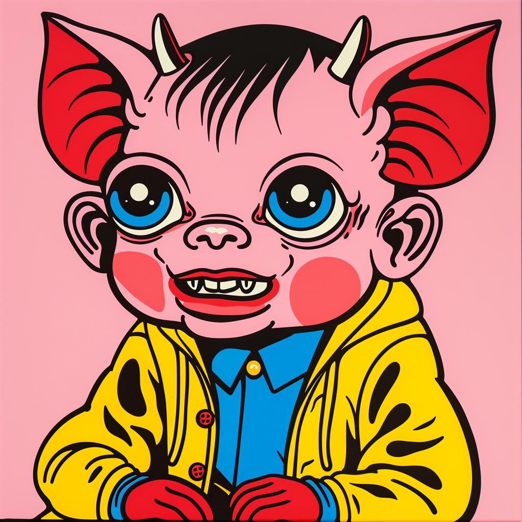 painting  pig  yellow  jacket  character  whimsical  Dan  Hipp  cute  stylized 1024470