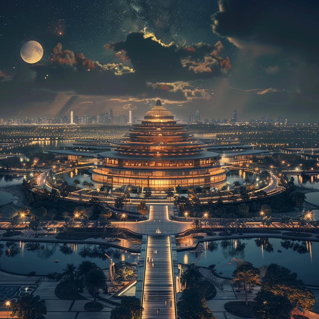 architecture  Dubai  design  Japan  Zen  night  cityscape  UHD  high-angle  influence 960155
