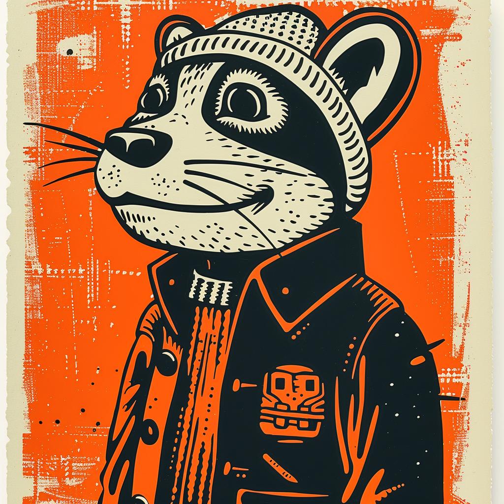 aggressive  streetwise  animal  hat  jacket  culture  minimal  poster  rat  urban 957456