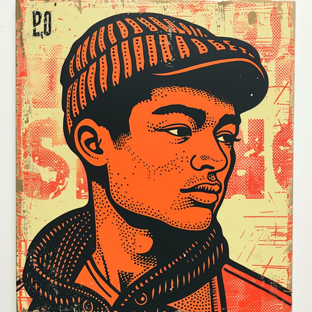 aggressive  streetwise  George  Soto  cap  poster  urban  minimal  style  art 950056