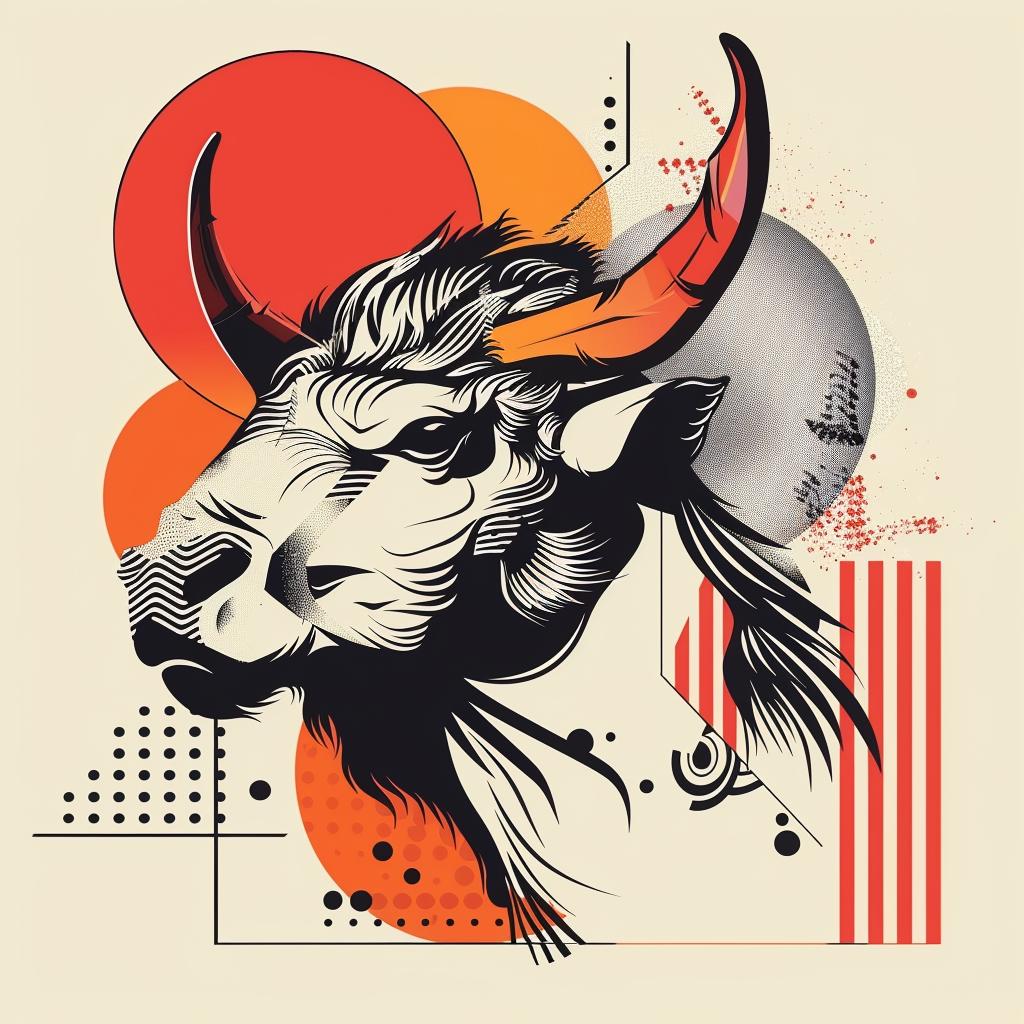 mythical  creature  hybrid  animal  bull  graphic  design  halftone  fantasy  unique 939595