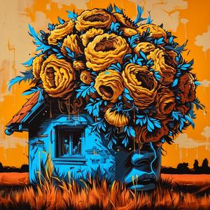 house  flowers  head  surreal  natural  bizarre  art  symbolic  vivid  nature 1036698