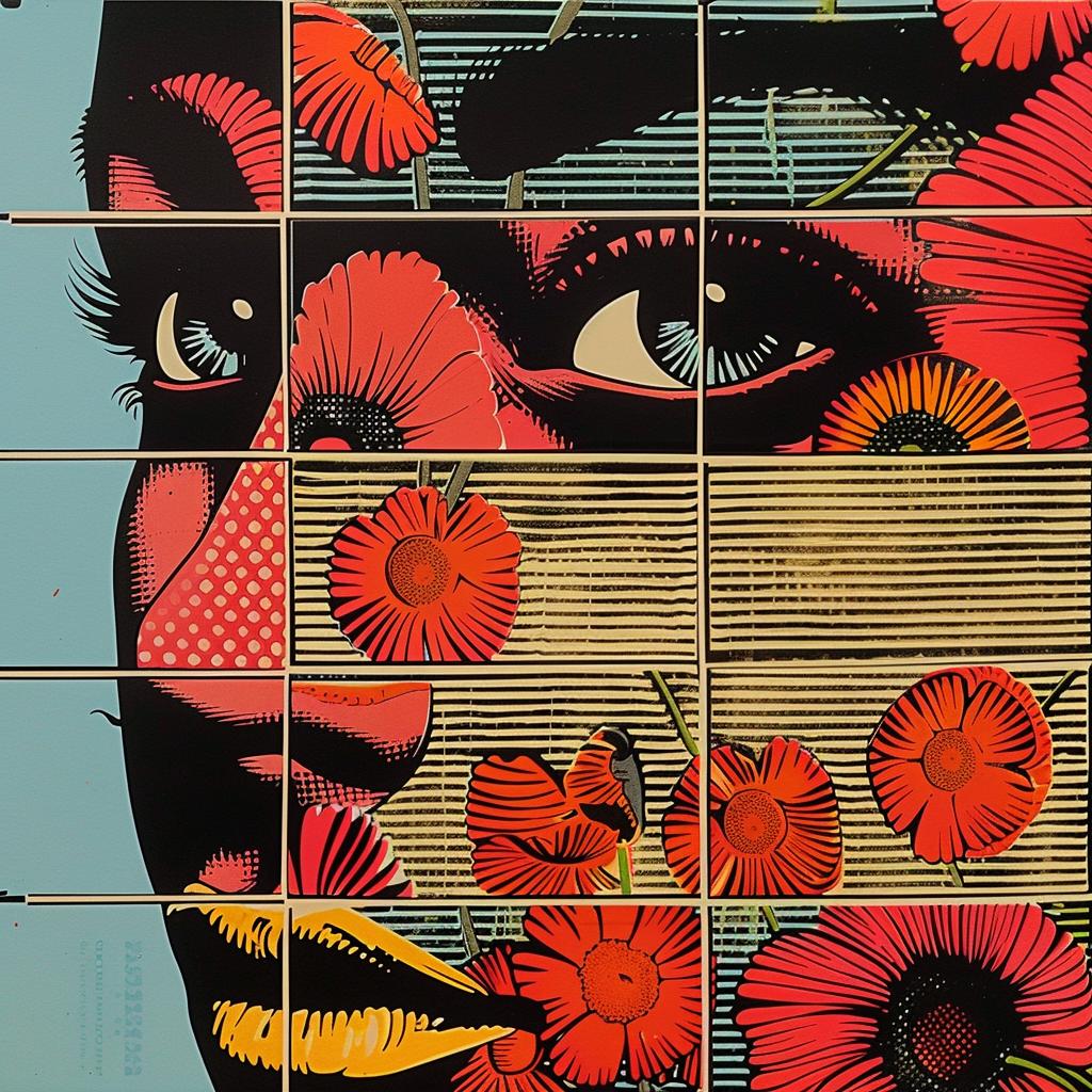 abstract  impressionism  collage  woman  flowers  graphic  design  art  modern  vibrant 968677