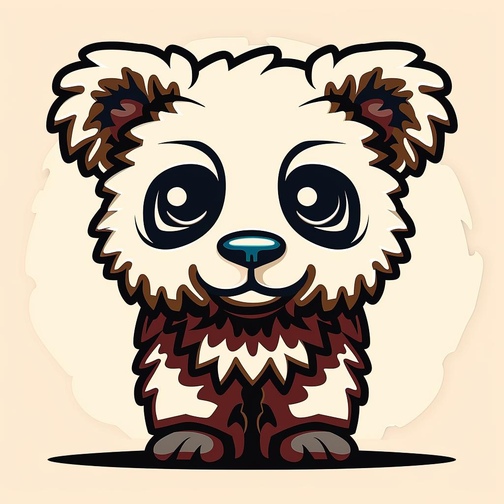 cute  panda  bear  big  eyes  adorable  playful  character  illustration  cartoon 962407