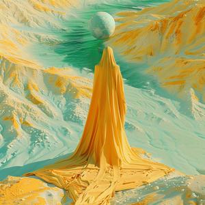 woman  yellow  dress  mountain  surreal  figurative  dreamy  abstract  colorful  cinema4D 1077242
