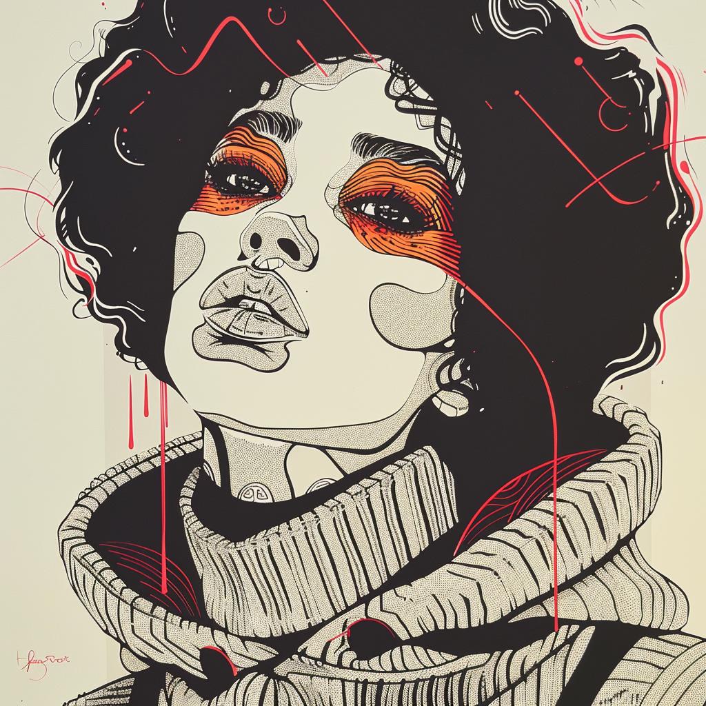 PopArt  woman  redeyes  makeup  TroyBrooks  drawing  modern  AfricanAmerican  visual  acrylic 939122