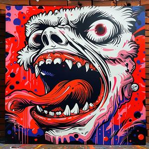 zombie  horror  painting  open  mouth  art  grotesque  Japanese  character  fantasy 1036802