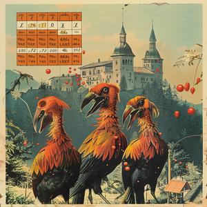 birds  paradise  calendar  chromolithography  nature  vibrant  illustration  art  colorful  botanical 1037959