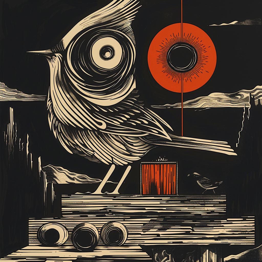 bird  platform  provocative  naturalistic  spiritual  terror  dark  occult  art  ShaunTan 933666