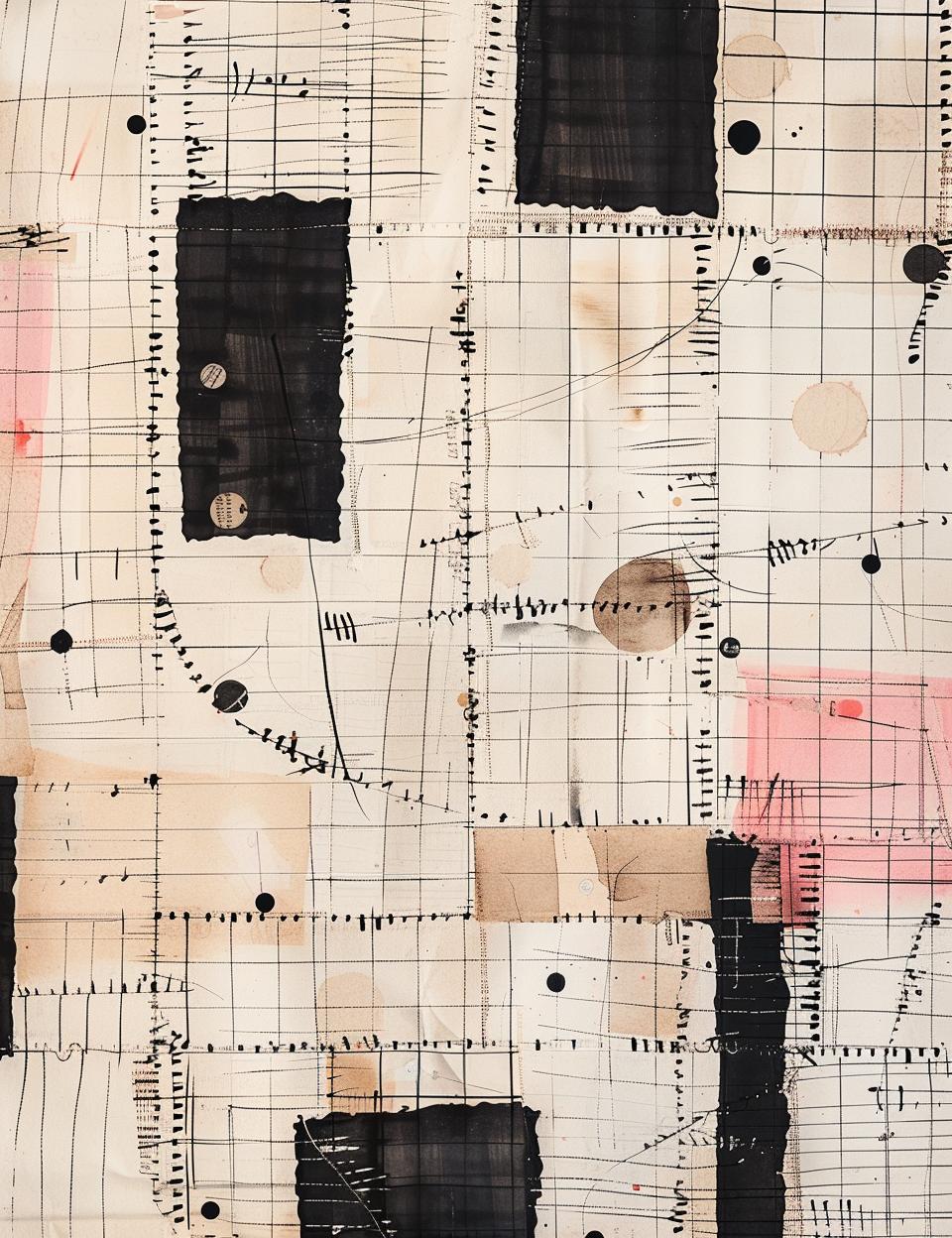 drawing  squares  black-and-white  dots  abstract  geometry  minimalism  art  texture  sketch 962056